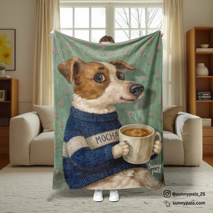 Custom Pet Portrait - Blanket
