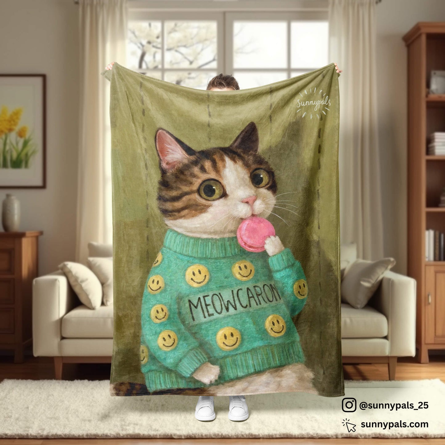 Custom Pet Portrait - Blanket