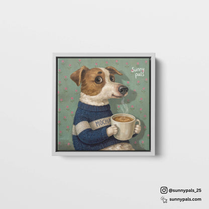 Custom Pet Portrait - Stretched Canvas In Float Frame