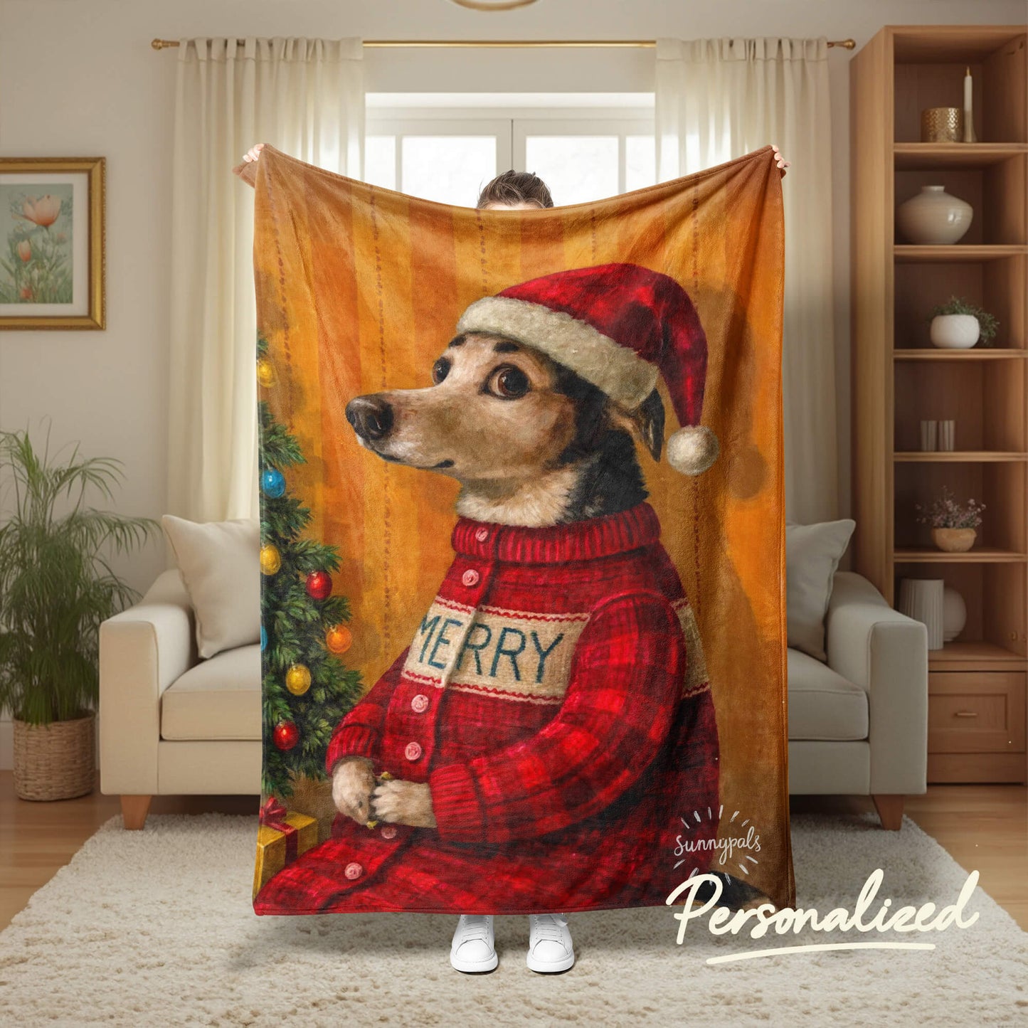 Custom Pet Portrait - Blanket