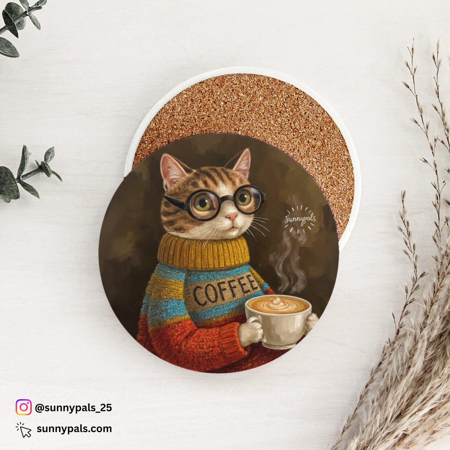 Custom Pet Portrait - Coaster - 6 Pieces Set