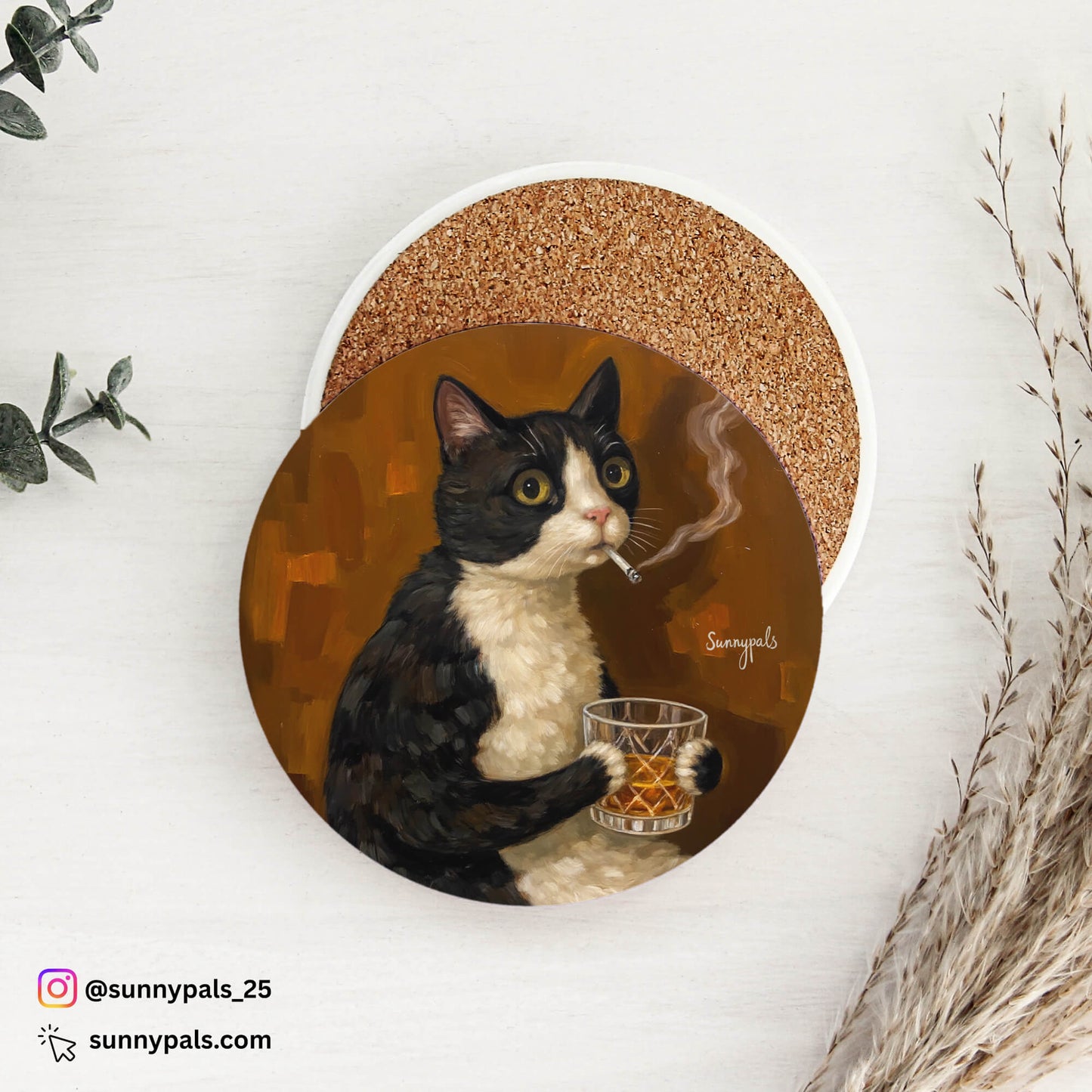 Custom Pet Portrait - Coaster - 6 Pieces Set