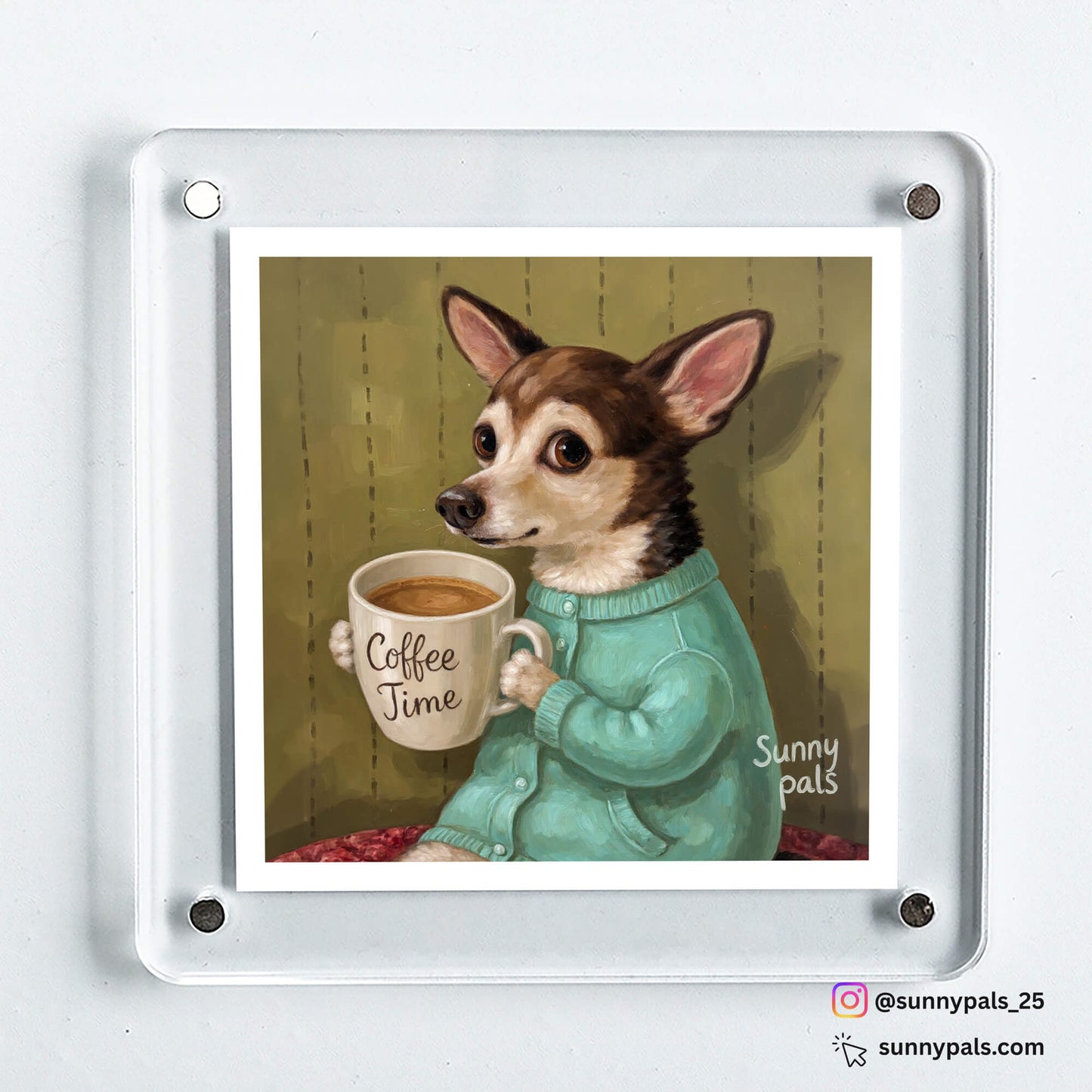 Custom Pet Portrait - Acrylic Fridge Magnet