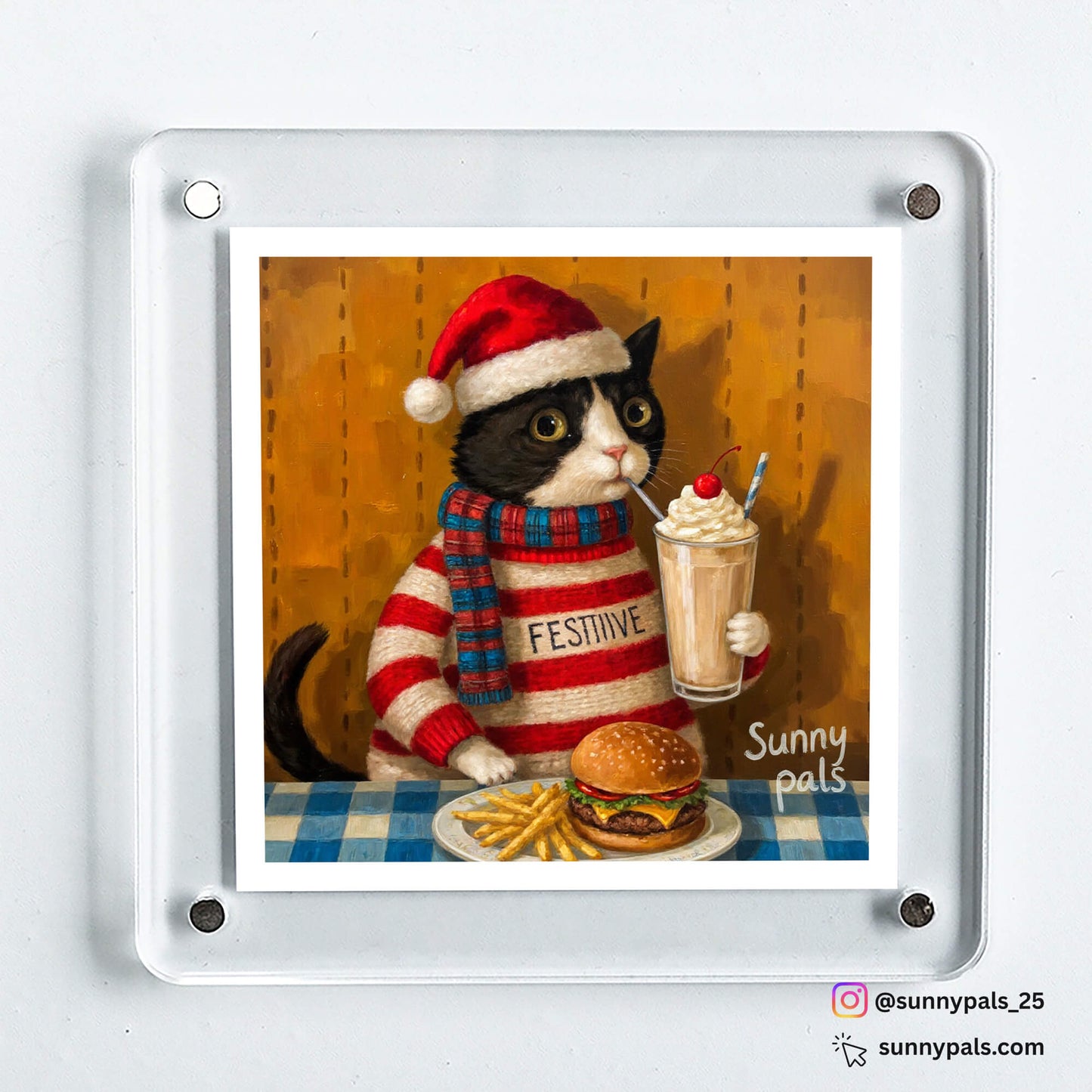 Custom Pet Portrait - Acrylic Fridge Magnet
