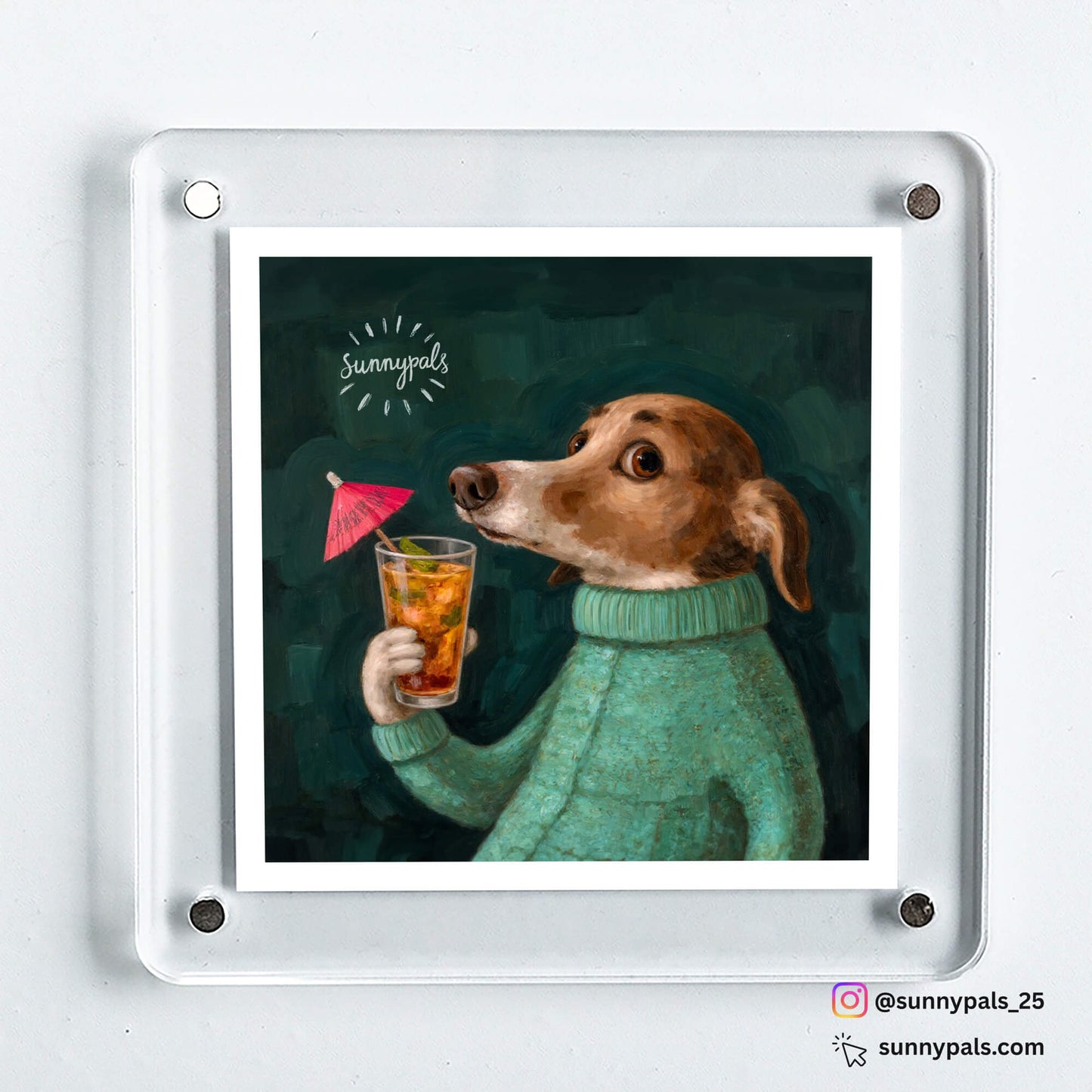 Custom Pet Portrait - Acrylic Fridge Magnet