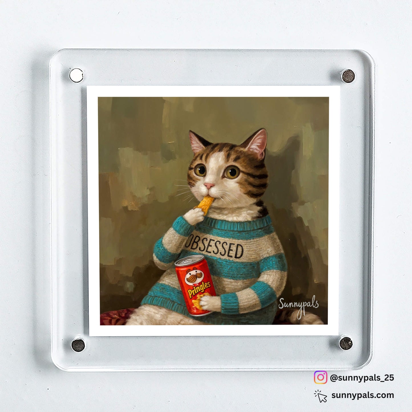 Custom Pet Portrait - Acrylic Fridge Magnet