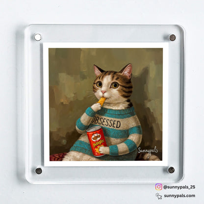 Custom Pet Portrait - Acrylic Fridge Magnet