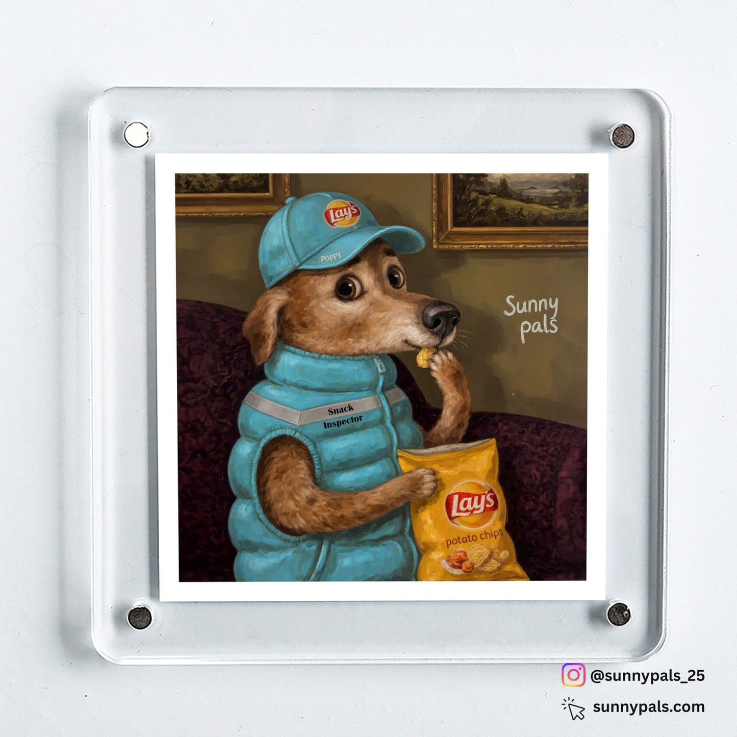 Custom Pet Portrait - Acrylic Fridge Magnet