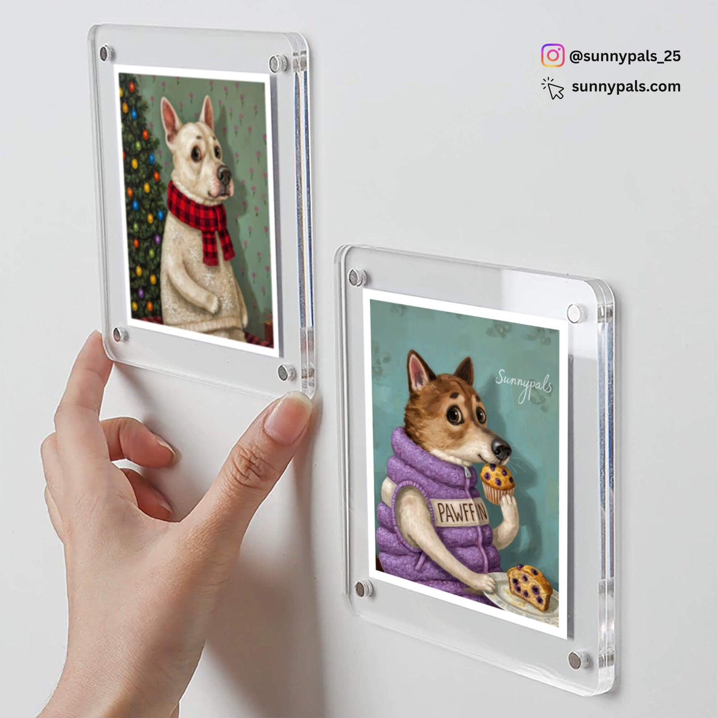 Custom Pet Portrait - Acrylic Fridge Magnet