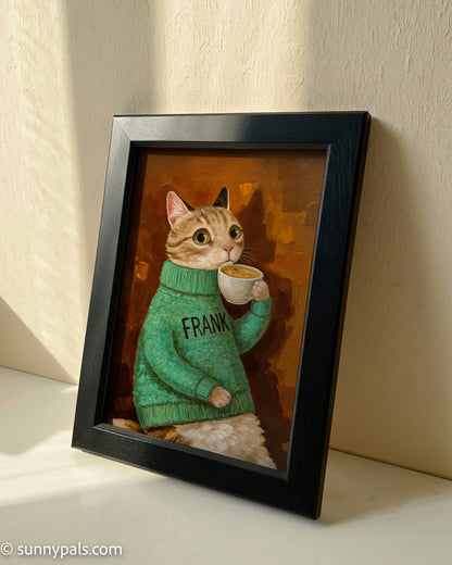 Custom Pet Portrait - Poster/Canvas/Oil Painting - Framed/Rolled