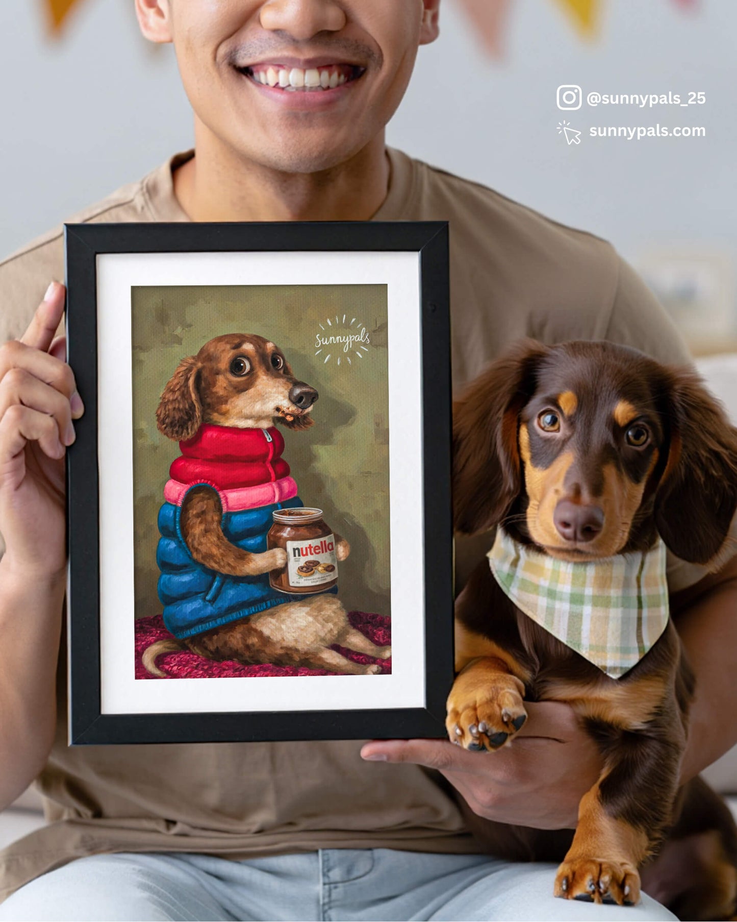 Custom Pet Portrait - Poster/Canvas/Oil Painting - Framed/Rolled