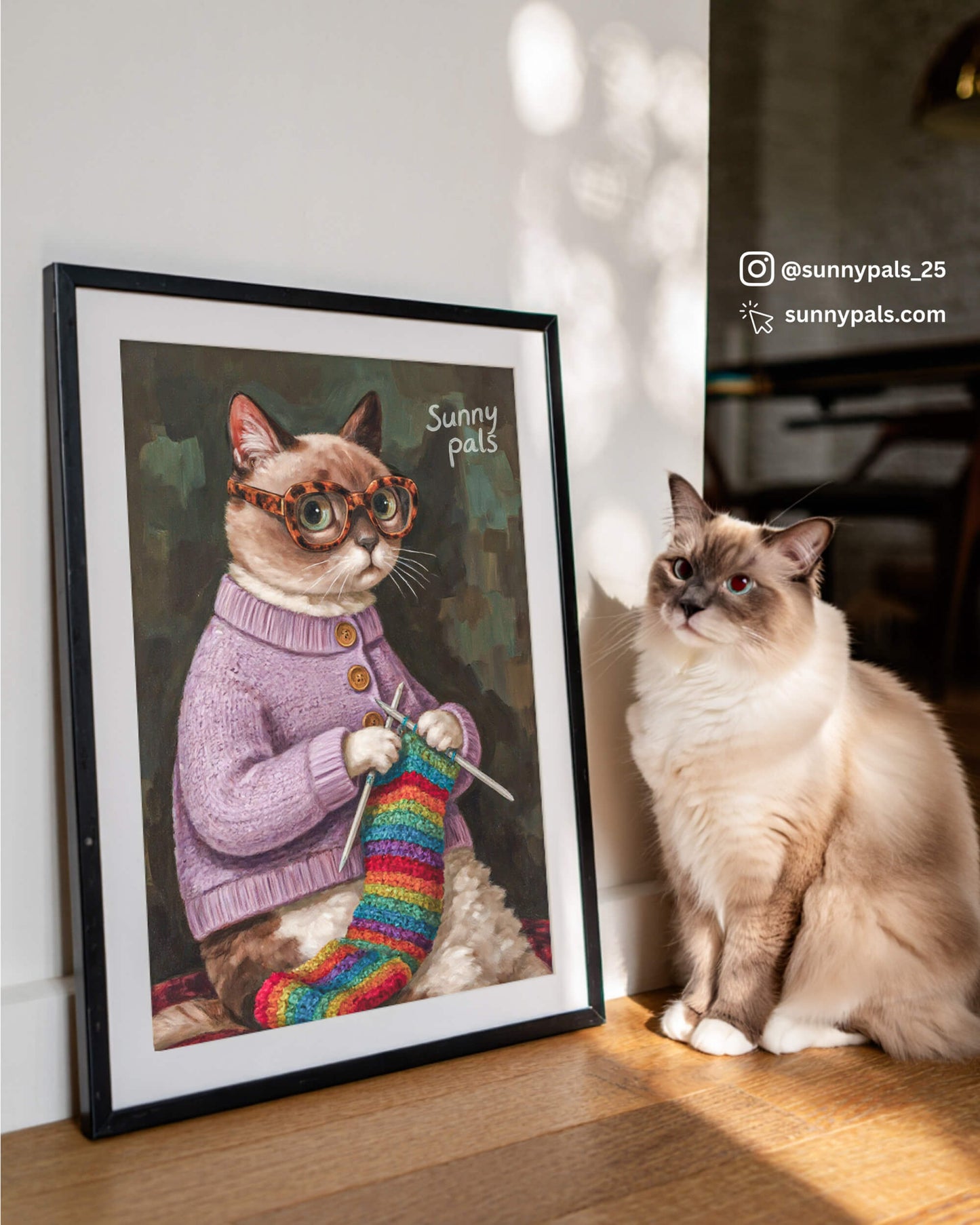 Custom Pet Portrait - Poster/Canvas/Oil Painting - Framed/Rolled